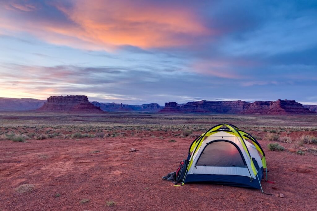 Camping på øde steder