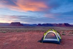 Camping på øde steder